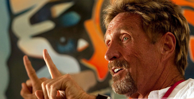 John McAfee Launches Encrypted Email on Blockchain Technology