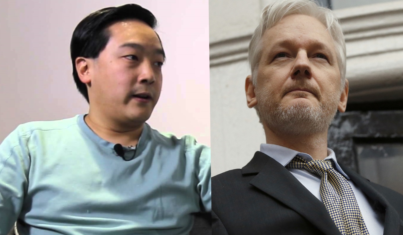 WikiLeaks Founder Julian Assange And Litecoin Creator 