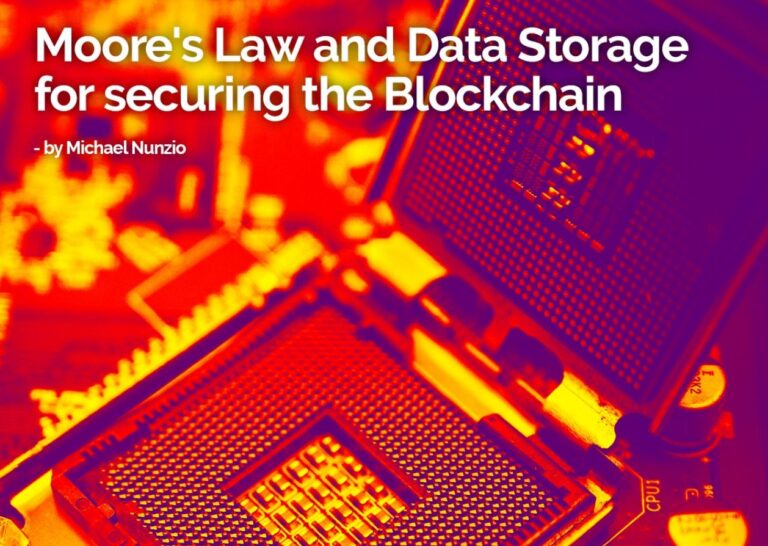 Moore’s Law and Data Storage for Securing the Blockchain